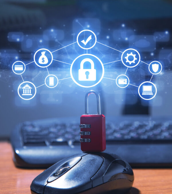 Concept Of Internet Security. Network. Technology. Data security